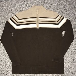 1/4 zipper sweater shirt